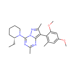 CC[C@@H]1CCCCN1c1nc(C)nc2c(-c3c(C)cc(OC)cc3OC)c(C)nn12 ZINC000040412236