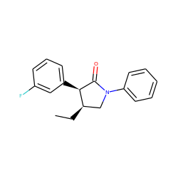 CC[C@@H]1CN(c2ccccc2)C(=O)[C@@H]1c1cccc(F)c1 ZINC000103190599