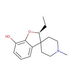 CC[C@@H]1Oc2c(O)cccc2C12CCN(C)CC2 ZINC000029479092