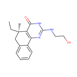 CC[C@]1(C)Cc2ccccc2-c2nc(NCCO)[nH]c(=O)c21 ZINC000008686220