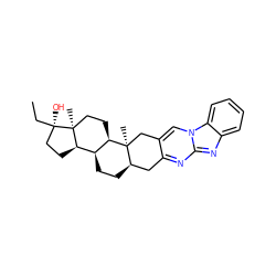 CC[C@]1(O)CC[C@@H]2[C@@H]3CC[C@@H]4Cc5nc6nc7ccccc7n6cc5C[C@]4(C)[C@@H]3CC[C@@]21C ZINC000027212004