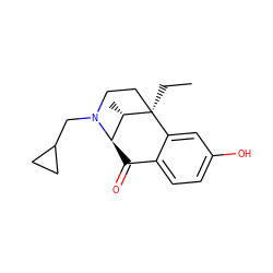 CC[C@]12CCN(CC3CC3)[C@H](C(=O)c3ccc(O)cc31)[C@@H]2C ZINC000004102216