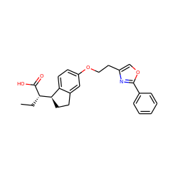 CC[C@H](C(=O)O)[C@@H]1CCc2cc(OCCc3coc(-c4ccccc4)n3)ccc21 ZINC000028563167