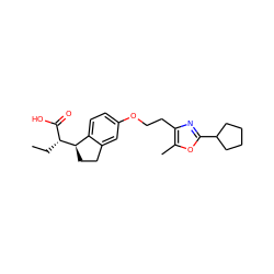 CC[C@H](C(=O)O)[C@@H]1CCc2cc(OCCc3nc(C4CCCC4)oc3C)ccc21 ZINC000028565207