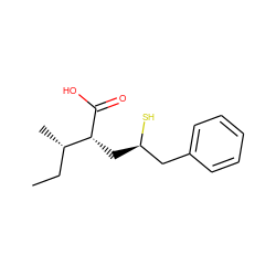 CC[C@H](C)[C@@H](C[C@@H](S)Cc1ccccc1)C(=O)O ZINC000029488321