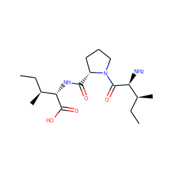 CC[C@H](C)[C@H](N)C(=O)N1CCC[C@H]1C(=O)N[C@H](C(=O)O)[C@@H](C)CC ZINC000004899477