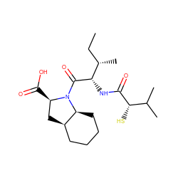 CC[C@H](C)[C@H](NC(=O)[C@@H](S)C(C)C)C(=O)N1[C@H](C(=O)O)C[C@@H]2CCCC[C@@H]21 ZINC000013747328