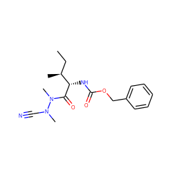 CC[C@H](C)[C@H](NC(=O)OCc1ccccc1)C(=O)N(C)N(C)C#N ZINC000066101069