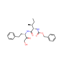 CC[C@H](C)[C@H](NC(=O)OCc1ccccc1)C(=O)N[C@@H](CCc1ccccc1)C(=O)CO ZINC000013818725