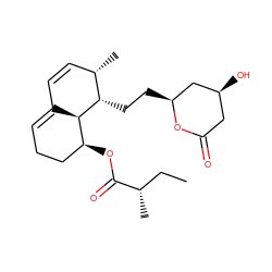 CC[C@H](C)C(=O)O[C@H]1CCC=C2C=C[C@H](C)[C@H](CC[C@H]3C[C@@H](O)CC(=O)O3)[C@H]21 ZINC000003984042