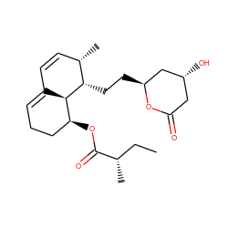 CC[C@H](C)C(=O)O[C@H]1CCC=C2C=C[C@H](C)[C@H](CC[C@H]3C[C@H](O)CC(=O)O3)[C@H]21 ZINC000029552878