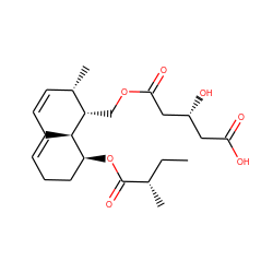 CC[C@H](C)C(=O)O[C@H]1CCC=C2C=C[C@H](C)[C@H](COC(=O)C[C@H](O)CC(=O)O)[C@H]21 ZINC000029550119