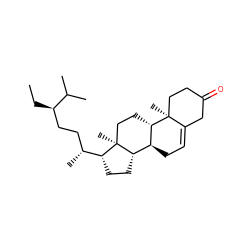 CC[C@H](CC[C@@H](C)[C@H]1CC[C@H]2[C@@H]3CC=C4CC(=O)CC[C@]4(C)[C@H]3CC[C@@]21C)C(C)C ZINC000118914135