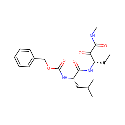 CC[C@H](NC(=O)[C@H](CC(C)C)NC(=O)OCc1ccccc1)C(=O)C(=O)NC ZINC000013759519