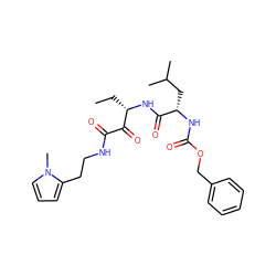 CC[C@H](NC(=O)[C@H](CC(C)C)NC(=O)OCc1ccccc1)C(=O)C(=O)NCCc1cccn1C ZINC000013759565