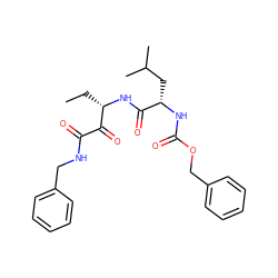 CC[C@H](NC(=O)[C@H](CC(C)C)NC(=O)OCc1ccccc1)C(=O)C(=O)NCc1ccccc1 ZINC000013759533