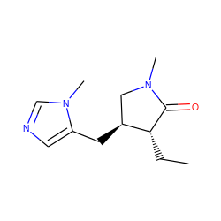 CC[C@H]1C(=O)N(C)C[C@@H]1Cc1cncn1C ZINC000013447166