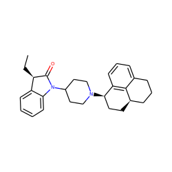 CC[C@H]1C(=O)N(C2CCN([C@@H]3CC[C@@H]4CCCc5cccc3c54)CC2)c2ccccc21 ZINC000169341816