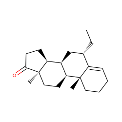 CC[C@H]1C[C@@H]2[C@@H]3CCC(=O)[C@]3(C)CC[C@@H]2[C@@]2(C)CCCC=C12 ZINC000036289381