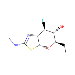 CC[C@H]1O[C@@H]2SC(NC)=N[C@@H]2[C@@H](F)[C@@H]1O ZINC000148932218