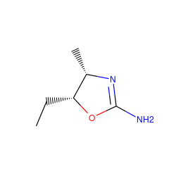 CC[C@H]1OC(N)=N[C@H]1C ZINC000013588705