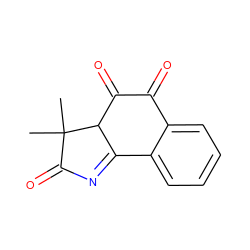 CC1(C)C(=O)N=C2c3ccccc3C(=O)C(=O)C21 ZINC000034121896