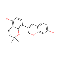 CC1(C)C=Cc2c(O)ccc(C3=Cc4ccc(O)cc4OC3)c2O1 ZINC000005963549