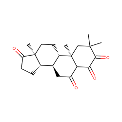 CC1(C)C[C@@]2(C)C(C(=O)C[C@H]3[C@@H]4CCC(=O)[C@@]4(C)CC[C@@H]32)C(=O)C1=O ZINC000135679414