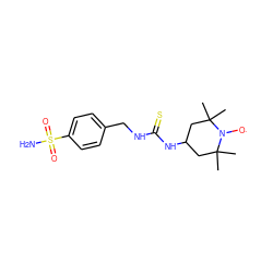 CC1(C)CC(NC(=S)NCc2ccc(S(N)(=O)=O)cc2)CC(C)(C)N1[O] ZINC000101452484