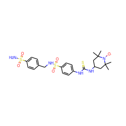 CC1(C)CC(NC(=S)Nc2ccc(S(=O)(=O)NCc3ccc(S(N)(=O)=O)cc3)cc2)CC(C)(C)N1[O] ZINC000101141549