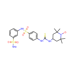 CC1(C)CC(NC(=S)Nc2ccc(S(=O)(=O)Nc3cccc(S(N)(=O)=O)c3)cc2)CC(C)(C)N1[O] ZINC000101135470