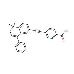 CC1(C)CC=C(c2ccccc2)c2cc(C#Cc3ccc(C(=O)O)cc3)ccc21 ZINC000027647825