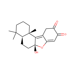 CC1(C)CCC[C@]2(C)C3=C4CC(=O)C(=O)C=C4O[C@]3(O)CC[C@@H]12 ZINC000066258262