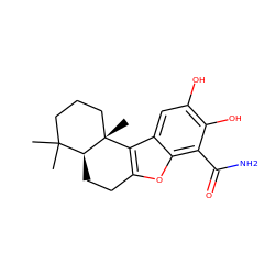 CC1(C)CCC[C@]2(C)c3c(oc4c(C(N)=O)c(O)c(O)cc34)CC[C@@H]12 ZINC000066251495