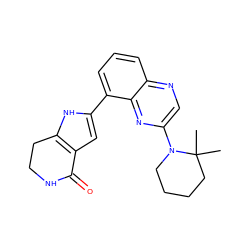 CC1(C)CCCCN1c1cnc2cccc(-c3cc4c([nH]3)CCNC4=O)c2n1 ZINC000222445557