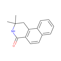 CC1(C)Cc2c(ccc3ccccc23)C(=O)N1 ZINC000000189898