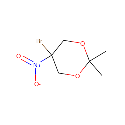 CC1(C)OCC(Br)([N+](=O)[O-])CO1 ZINC000029056374