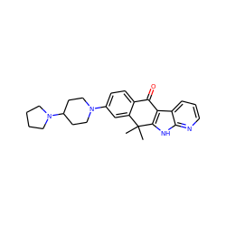 CC1(C)c2cc(N3CCC(N4CCCC4)CC3)ccc2C(=O)c2c1[nH]c1ncccc21 ZINC000114800150