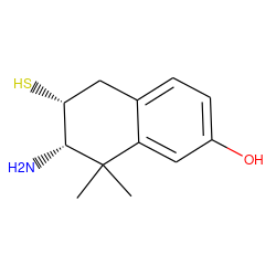 CC1(C)c2cc(O)ccc2C[C@@H](S)[C@H]1N ZINC000026836051