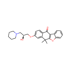 CC1(C)c2cc(OC[C@@H](O)CN3CCCCC3)ccc2C(=O)c2c1oc1ccccc21 ZINC000114802788