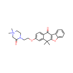 CC1(C)c2cc(OCCN3CC[N+](C)(C)CC3=O)ccc2C(=O)c2c1oc1ccccc21 ZINC000116890123