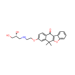 CC1(C)c2cc(OCCNC[C@@H](O)CO)ccc2C(=O)c2c1oc1ccccc21 ZINC000114803539