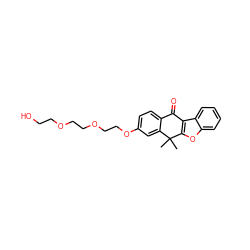 CC1(C)c2cc(OCCOCCOCCO)ccc2C(=O)c2c1oc1ccccc21 ZINC000114802465