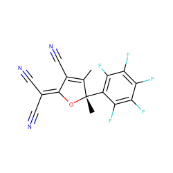 CC1=C(C#N)C(=C(C#N)C#N)O[C@@]1(C)c1c(F)c(F)c(F)c(F)c1F ZINC000073159035