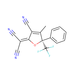 CC1=C(C#N)C(=C(C#N)C#N)O[C@@]1(c1ccccc1)C(F)(F)F ZINC000073159043