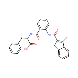 CC1=C(C(=O)Nc2ccccc2C(=O)N[C@@H](Cc2ccccc2)C(=O)O)Cc2ccccc21 ZINC000013589844