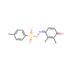 CC1=C(C)/C(=N\OS(=O)(=O)c2ccc(C)cc2)C=CC1=O ZINC000001802642