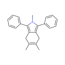 CC1=C(C)Cc2c(c(-c3ccccc3)n(C)c2-c2ccccc2)C1 ZINC000013835377