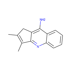 CC1=C(C)c2nc3ccccc3c(N)c2C1 ZINC000013766049