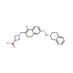 CC1=C(CN2CC(C(=O)O)C2)CCc2cc(OC[C@@H]3CCc4ccccc4C3)ccc21 ZINC000059615360